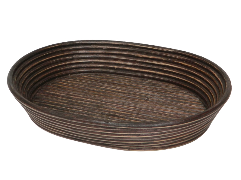 Vietnam rattan bread basket brown